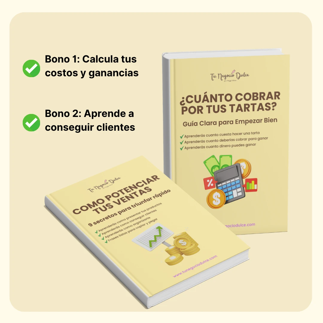 Curso Para Ganar Dinero Con Repostería: Clases grabadas + Recetas Maestras + Bonus Exclusivos