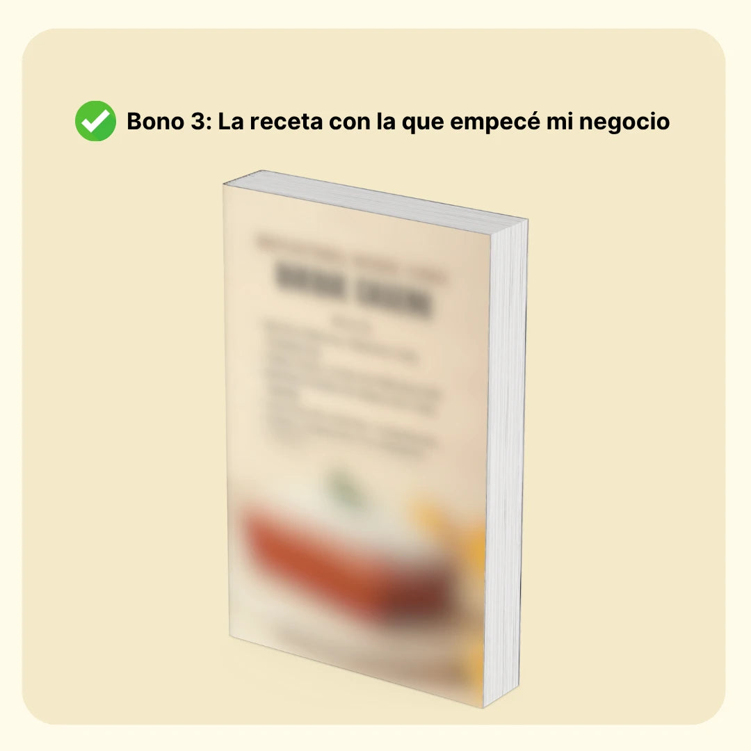 Curso Para Ganar Dinero Con Repostería: Clases grabadas + Recetas Maestras + Bonus Exclusivos